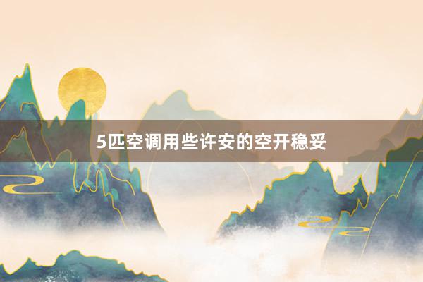 5匹空调用些许安的空开稳妥